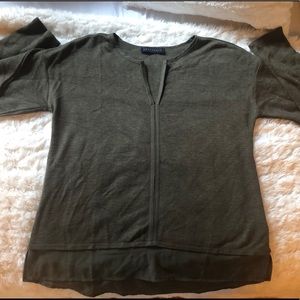 Olive Green Knit Sanctuary Blouse